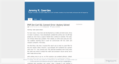 Desktop Screenshot of jgeerdes.wordpress.com