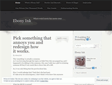 Tablet Screenshot of ebonyink.wordpress.com