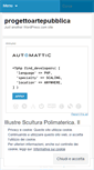 Mobile Screenshot of progettoartepubblica.wordpress.com