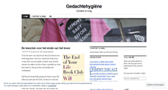 Desktop Screenshot of gedachtehygiene.wordpress.com