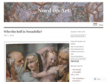 Tablet Screenshot of nordonart.wordpress.com