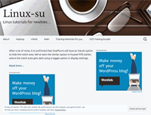 Tablet Screenshot of linuxsu.wordpress.com