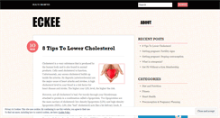 Desktop Screenshot of eckee.wordpress.com
