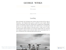 Tablet Screenshot of georgewinks.wordpress.com