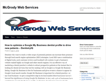 Tablet Screenshot of mcgrodysocialmarketing.wordpress.com