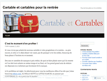 Tablet Screenshot of cartable.wordpress.com