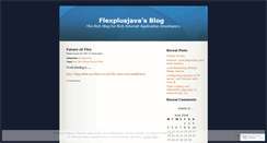 Desktop Screenshot of flexplusjava.wordpress.com