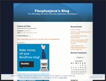 Tablet Screenshot of flexplusjava.wordpress.com