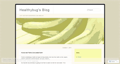 Desktop Screenshot of healthybug.wordpress.com