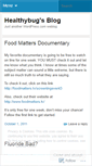 Mobile Screenshot of healthybug.wordpress.com
