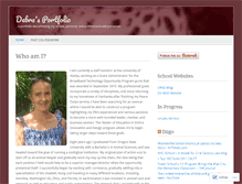 Tablet Screenshot of debrasportfolio.wordpress.com