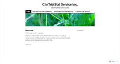 Desktop Screenshot of clintrialstatservice.wordpress.com