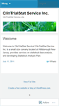 Mobile Screenshot of clintrialstatservice.wordpress.com