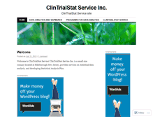 Tablet Screenshot of clintrialstatservice.wordpress.com