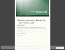 Tablet Screenshot of monoclerealestate.wordpress.com