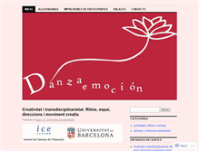 Tablet Screenshot of danzaemocion.wordpress.com