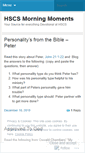 Mobile Screenshot of hscsdevotion.wordpress.com