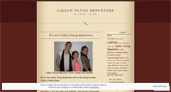 Desktop Screenshot of callonyoungreporters.wordpress.com