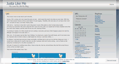 Desktop Screenshot of justalikeme.wordpress.com
