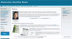 Desktop Screenshot of naturallyhealthynews.wordpress.com