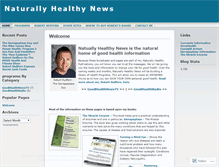 Tablet Screenshot of naturallyhealthynews.wordpress.com