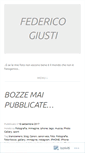 Mobile Screenshot of federicogiusti.wordpress.com
