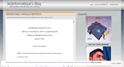 Desktop Screenshot of jarjinformatique.wordpress.com