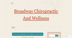 Desktop Screenshot of chiropractornewyork.wordpress.com