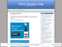 Tablet Screenshot of oliverquinlan.wordpress.com