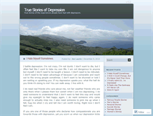 Tablet Screenshot of depressionstories.wordpress.com
