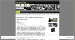 Desktop Screenshot of kealohaaina.wordpress.com