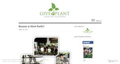 Desktop Screenshot of giveplant.wordpress.com