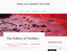 Tablet Screenshot of lipstickterrorist.wordpress.com