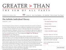 Tablet Screenshot of greaterthanonline.wordpress.com