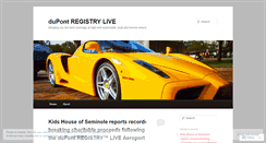 Desktop Screenshot of dupontregistrylive.wordpress.com