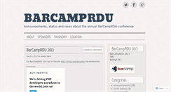 Desktop Screenshot of barcamprdu.wordpress.com