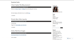 Desktop Screenshot of laurenleto.wordpress.com