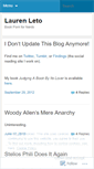 Mobile Screenshot of laurenleto.wordpress.com