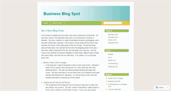 Desktop Screenshot of businessblogspot.wordpress.com