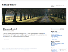 Tablet Screenshot of michaeldichter.wordpress.com