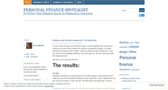 Desktop Screenshot of personalfinancespotlight.wordpress.com