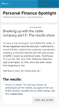Mobile Screenshot of personalfinancespotlight.wordpress.com