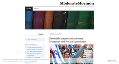 Desktop Screenshot of moderatemormon.wordpress.com