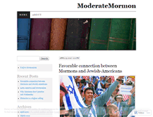 Tablet Screenshot of moderatemormon.wordpress.com