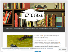 Tablet Screenshot of lalibrearteylibros.wordpress.com