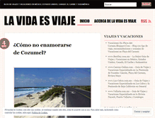 Tablet Screenshot of lavidaesviaje.wordpress.com