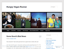 Tablet Screenshot of hungryveganrunner.wordpress.com