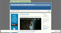 Desktop Screenshot of nashvillehomeinspection.wordpress.com