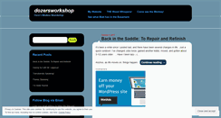 Desktop Screenshot of dozersworkshop.wordpress.com