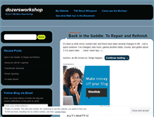 Tablet Screenshot of dozersworkshop.wordpress.com